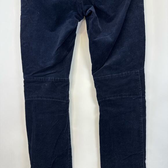 Lauren Ralph Lauren Active Navy Blue Corduroy Slim Mid Rise Pants Womens Size 2 - Picture 7 of 16